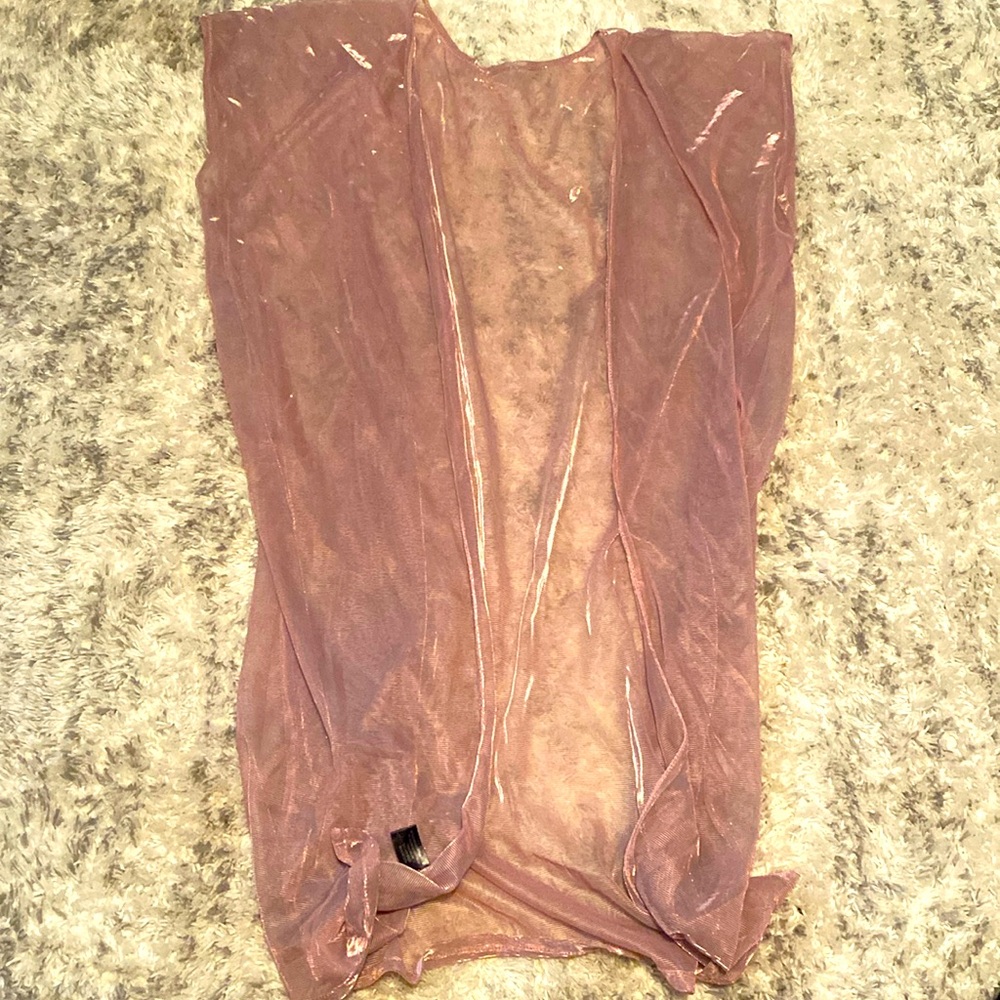 Shiny, sheer cover-up
